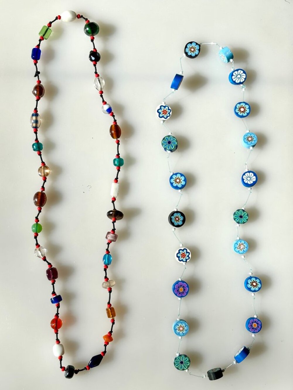 Two fun bead necklaces